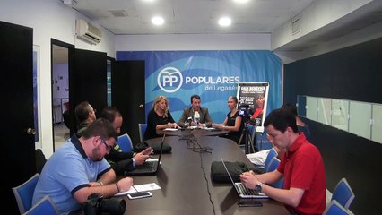 Rueda de prensa del Partido Popular de Leganés del 9 de junio de 2017