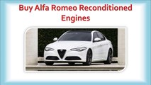 Buy Alfa Romeo Reconditioned Engines