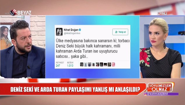 Nihat Doğan tepki çeken Deniz Seki paylaşımı hakkında konuştu