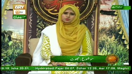 Naimat e Iftar Female Segment (Live from Khi) - 9th Jun 2017
