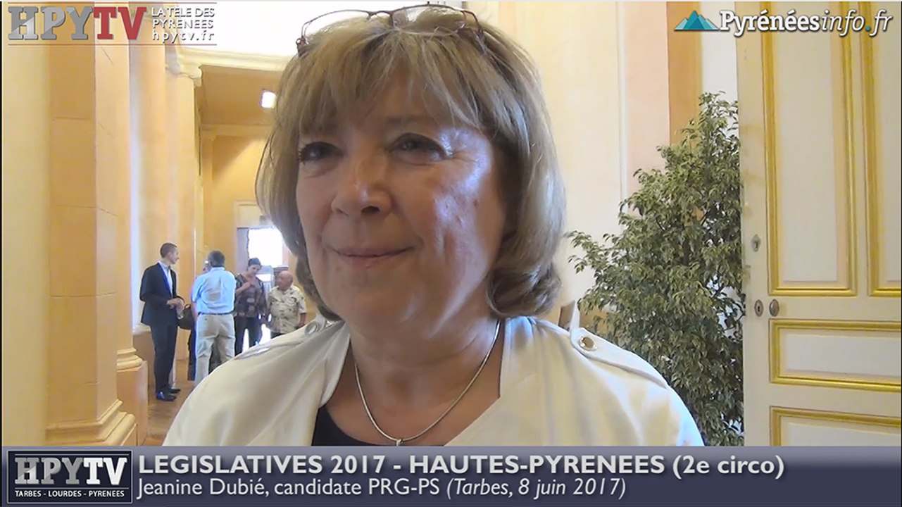 HPyTv Législatives | Jeanine Dubié candidate PRG-PS Hautes-Pyrénées 2e (8 juin 2017)