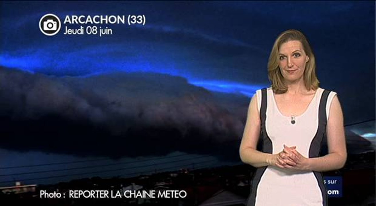 Orages hier : impressionnant arcus et nombreux éclairs