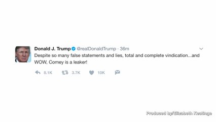 Trump Fires Back 'WOW, Comey is a Leaker!'