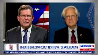 Larry Klayman on Newsmax - Trump feels vindicated since Comey testimony - Process Servers serving Comey on Obstruction of Justice