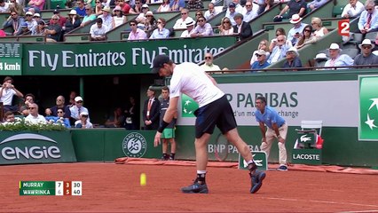 Roland-Garros 2017 : Stan Wawrinka recolle à une manche partout contre Andy Murray ! (7-6, 3-6)
