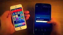 iPhone 5 iOS 7 Beta 4 vs Samsung Galaxy Mega 6 3 Which Is Faster