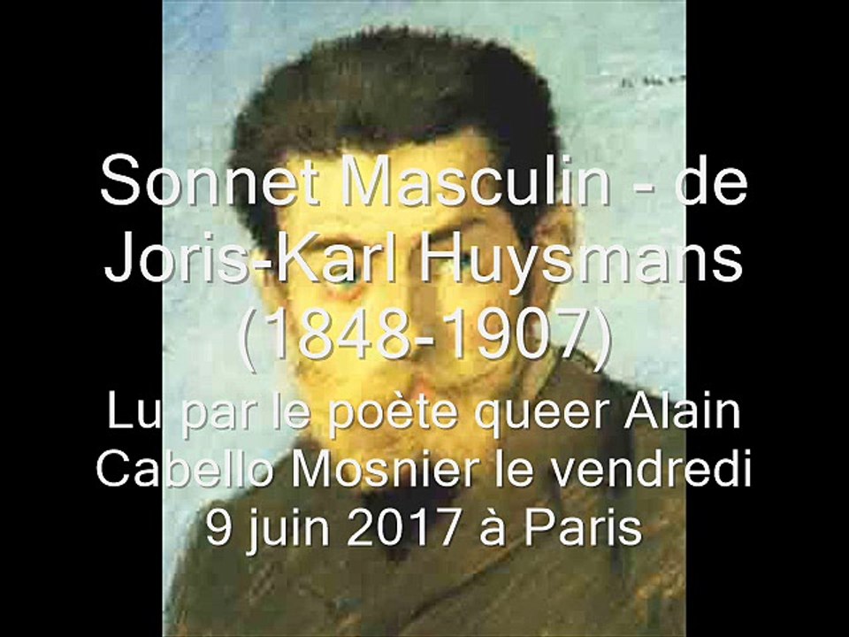 Sonnet Masculin - Joris-Karl Huysmans - 1881