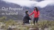 Drone Captures Beautiful Proposal in Iceland