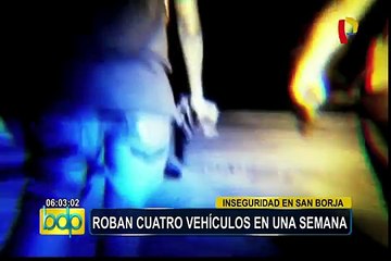 En tan sólo una semana roban cuatro vehículos en San Borja
