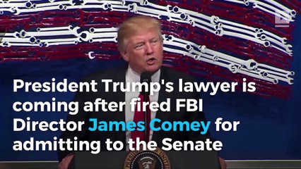 Trump's lawyer threatens complaint against Comey