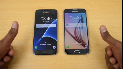 Samsung Galaxy S7 vs Samsung Galaxy S6 - Fingerprint Scanner Speed Test