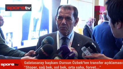 Dursun Özbek'ten transfer açıklaması