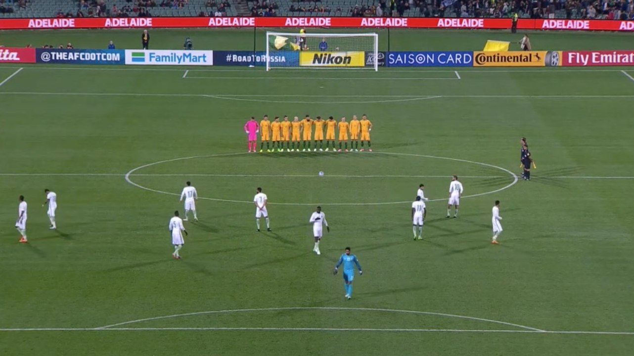 Australie VS Arabie Saoudite : Minute de silence pour les victimes de l'attentat de Londres