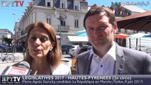 HPyTv Législatives | Marie-Agnès Staricky candidate LREM Hautes-Pyrénées 2e (8 juin 2017)