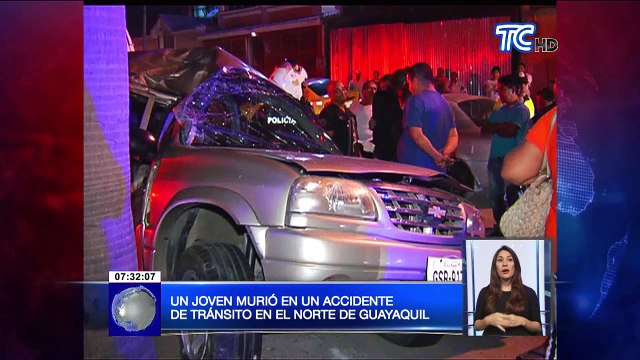 Un joven murió en un accidente de tránsito en el norte de Guayaquil
