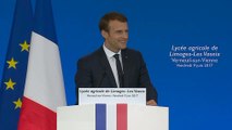 Discours d'Emmanuel Macron au Lycée des Vaseix à Verneuil-sur-Vienne