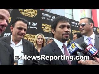 Manny Pacquiao I Want To See Video Of Floyd Mayweather Dropping Sparring Partner