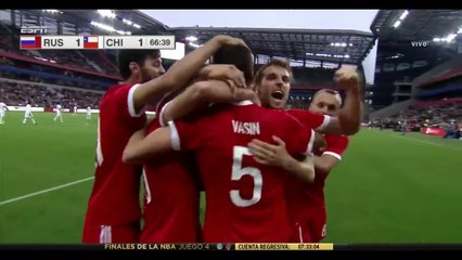Viktor Vasin Goal HD - Russia 1 - 1 Chile - 09.06.2017 (Full Replay)