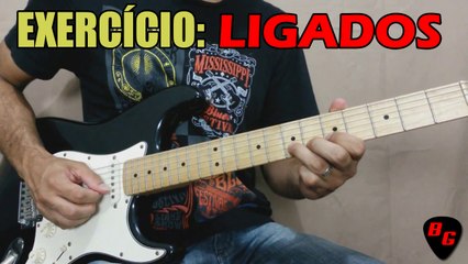 Exercício de guitarra : Ligados - Legato