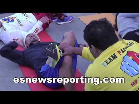 Mayweather vs Pacquiao Full Manny Pacquiao Crazy Insane Abs Core Workout