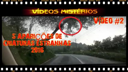 ☆☠★5 APARIÇÕES DE CRIATURAS ESTRANHAS - VÍDEO #2☆☠★