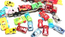 Learning Color With Disney PIXAR Cars Lightning MdfgrcQueen Mack Truck Jeep for kids car toys