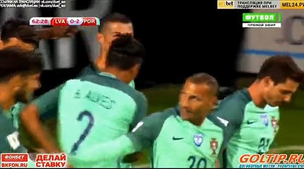 Cristiano Ronaldo Second Goal HD - Latvia 0-2 Portugal 09.06.2017