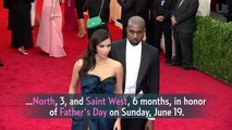 Kim Kardashian Posts Photo of Saint and North West on Father's Day