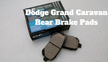 Dodge Grand Caravan Rear Brake Pads Unboxing