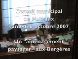 Conseil Puteaux, 6 octobre 2007 (jardin aux bergeres)