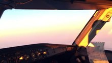 Pilot's Cockpit View Of The Flat Earth Sun And Moon