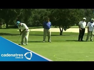 Sin ningún hoyo en uno en el Club de Golf México; asiste el piloto Mario Domínguez