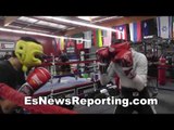 ivan redkach sparring andy ruiz at robert garcia boxing acaemy - EsNews
