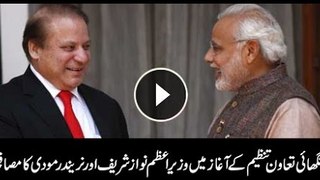 Nawaz Sharif, Modi exchange greetings at SCO summit