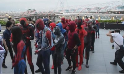 Pesta Kostum Sambut Spiderman Digelar di Singapura