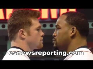 Canelo Alvarez vs James Kirkland Intense face-off