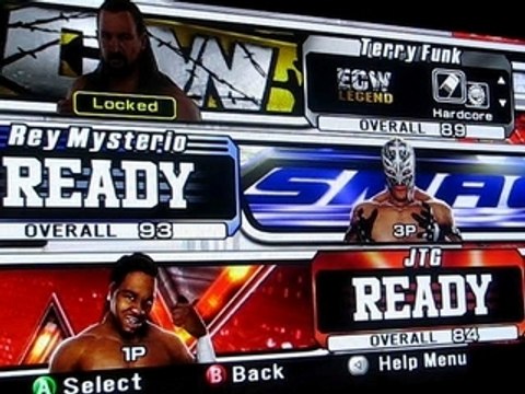 WWE Smackdown! vs Raw 2008 Roster