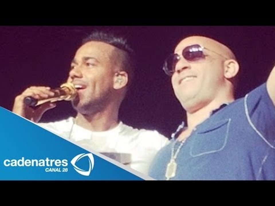 Vin Diesel da sorpresa en concierto de Romeo Sa...