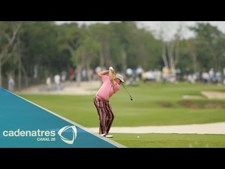 Golfistas mexicanos compiten en el Mayakoba Classic de la PGA