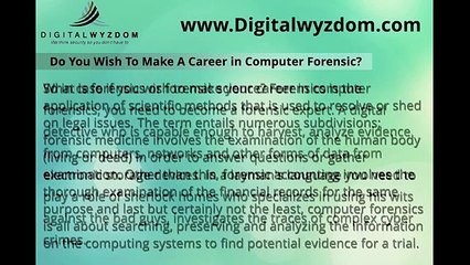 Kickstart Your Career in Computer Forensics 🔍