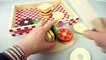 Making A Toy Velcro Sandwich And Velcro Haasdmburger  Playset For Children  Toys