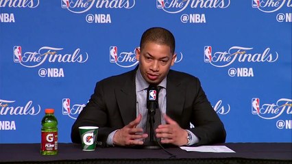 【NBA】Tyronn Lue Postgame Interview  Game 4 Warriors vs Cavaliers  June 9,2017