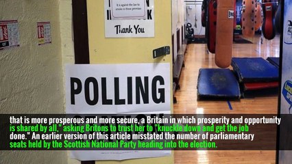 Theresa May Projected to Lose Her Majority in U.K. Parliament