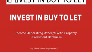 Income Generating Concept With Property Investment Seminars