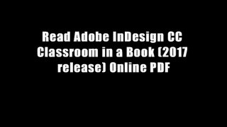 Read Adobe InDesign CC Classroom in a Book (2017 release) Online PDF