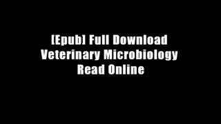 [Epub] Full Download Veterinary Microbiology Read Online