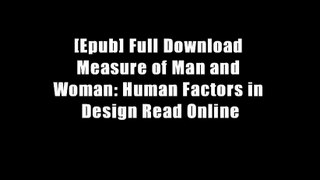[Epub] Full Download Measure of Man and Woman: Human Factors in Design Read Online