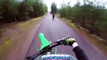 221.PitBike Playing on Rain - YCF 150cc and Stomp KZR 140cc