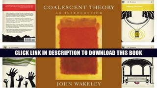 [Epub] Full Download Coalescent Theory: An Introduction Ebook Popular