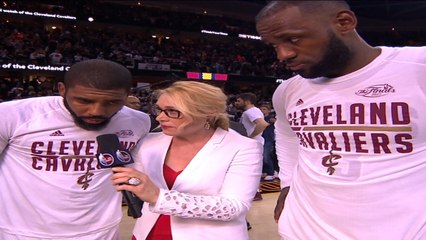 Kyrie Irving and LeBron James Post Game Interview - NTSC